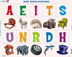 Larsen Puzzle Cadre - Meine Ersten Buchstaben*Enfant Cadre|À Partir De 2 Ans