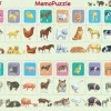 Larsen Puzzle Cadre - MemoPuzzle: Duo Mère et Bébé Animal*Enfant Cadre|Puzzles Pour Enfants