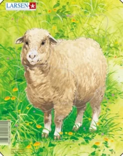 Larsen Puzzle Cadre - Mouton*Enfant Cadre|À Partir De 2 Ans