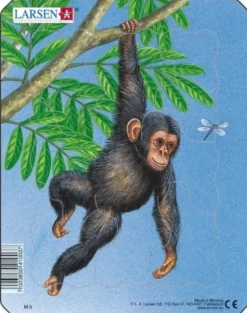 Larsen Puzzle Cadre - Petit Singe*Enfant Cadre|À Partir De 2 Ans