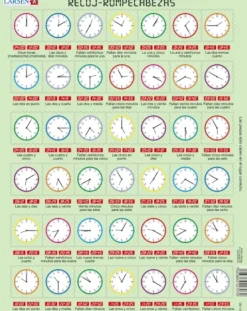 Larsen Puzzle Cadre - Reloj Rompecabezas (en Espagnol)*Enfant Cadre|Puzzles Pour Enfants