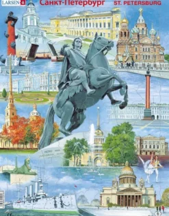 Larsen Puzzle Cadre - Souvenirs de Saint-Petersburg, Russie*Enfant Cadre|Autres Pays D'Europe
