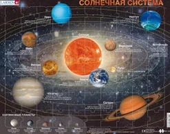 Larsen Puzzle Cadre - Système Solaire (en Russe)*Enfant Cadre|Puzzles Pour Enfants