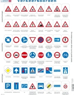 Larsen Puzzle Cadre - Verkeersborden (en Hollandais)*Enfant Cadre|Puzzles Pour Enfants
