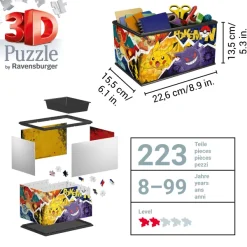 Ravensburger Puzzle 3D - Boite de Rangement - Pokémon*Enfant 3D|À Partir De 9 Ans