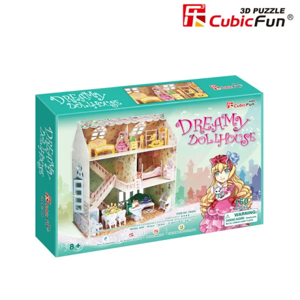 Cubic Fun Puzzle 3D - Maison de Poupées de rêve - Difficulté : 4/8*Enfant 3D|À Partir De 9 Ans