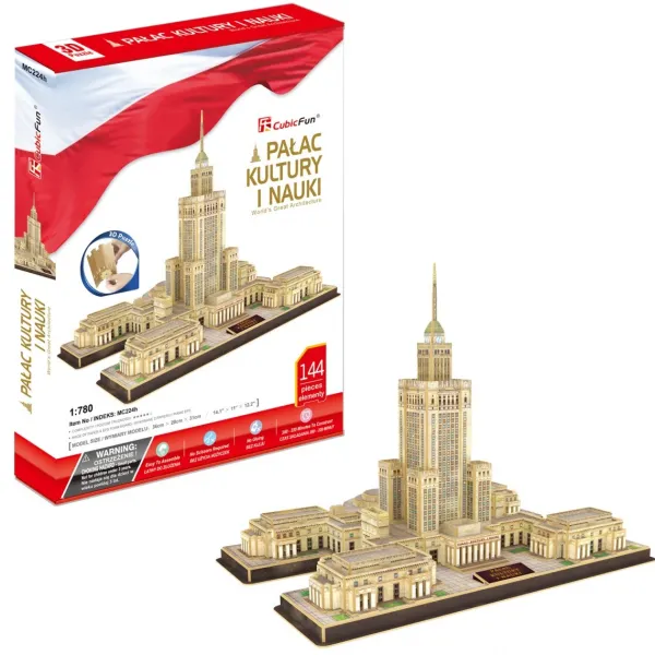 Cubic Fun Puzzle 3D - Palais de la Culture et de la Science*Enfant 3D|À Partir De 9 Ans