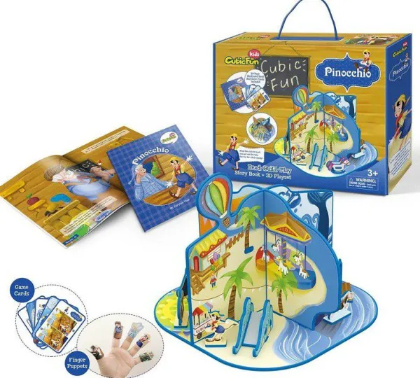 Cubic Fun Puzzle 3D - Pinocchio - Difficulté : 2/8*Enfant 3D|Puzzles Pour Enfants