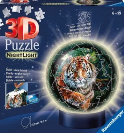 Ravensburger Puzzle 3D - Puzzle Ball 3D - Les Grands Félins* Ball|3D