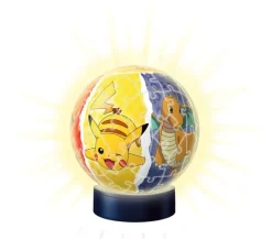 Ravensburger Puzzle 3D - Puzzle 3D Ball Illuminé - Pokémon*Enfant 3D|Animaux Fantastiques