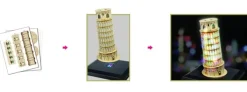 Cubic Fun Puzzle 3D avec LED - Tour de Pise* 3D|Monuments