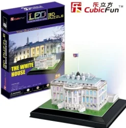 Cubic Fun Puzzle 3D avec LED - Washington : La Maison Blanche* 3D|Monuments