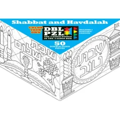 Pigment & Hue, INC Puzzle Double Face - Shabbat et Havdalah*Femme À Partir De 9 Ans|Pièces Recto-Verso