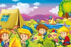 Art Puzzle Puzzle en Bois - Campeurs*Femme/Enfant Puzzles Enfants|Bébés Et Enfants