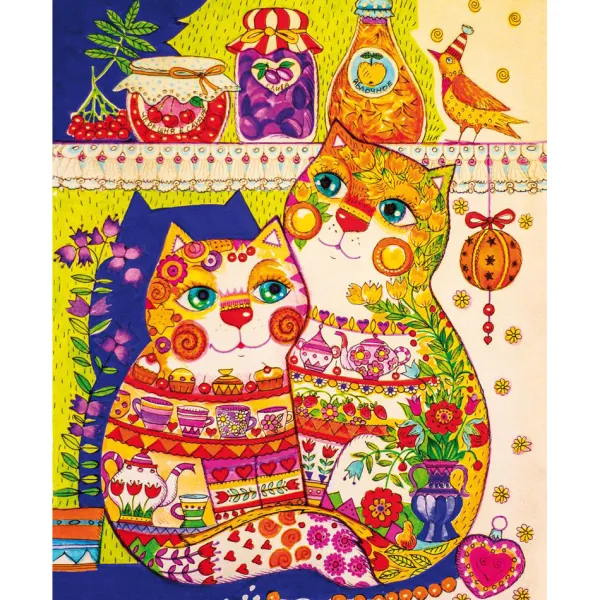 Davici Puzzle en Bois - Les Chats dans le Placard* Puzzles Adultes|Chats
