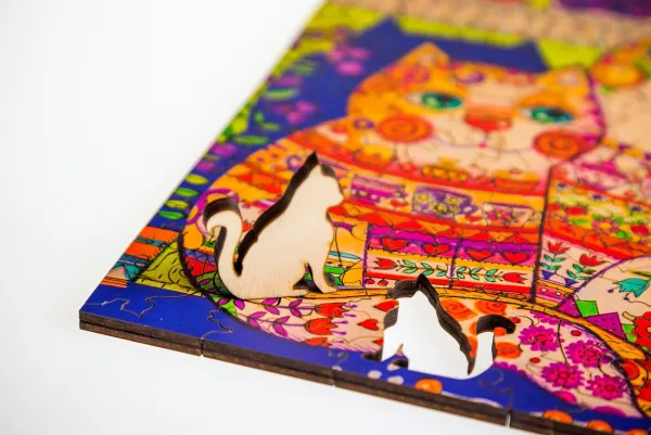 Davici Puzzle en Bois - Les Chats dans le Placard* Puzzles Adultes|Chats