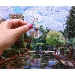 Puzzle Michèle Wilson Puzzle en Bois Découpé à la Main - Manuel Garcia Y Rodriguez - Le Bassin D'Alcazar* Puzzles Adultes|Art