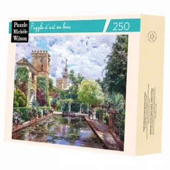 Puzzle Michèle Wilson Puzzle en Bois Découpé à la Main - Manuel Garcia Y Rodriguez - Le Bassin D'Alcazar* Puzzles Adultes|Art