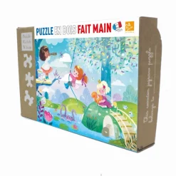 Puzzle Michèle Wilson Puzzle en Bois Découpé à la Main - Princesses Modernes*Enfant Puzzles Enfants|Puzzles Pour Enfants