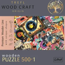 Trefl Wood Craft Puzzle en Bois Premium Line - Dans Le Monde De La Musique*Femme Puzzles Adultes|Musique, Danse, Instruments