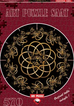 Art Puzzle Puzzle Horloge - Danse avec la Nuit (Pile non fournie)* Rond|Puzzles Horloges