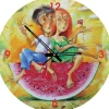 Art Puzzle Puzzle Horloge - Je t'Aime, un Peu, Beaucoup, Passionément... (Pile non fournie)*Femme Rond|Puzzles Horloges