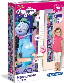 Clementoni Puzzle Measure Me - Disney Junior - Vampirina*Enfant Puzzles Pour Enfants|Dès 4 Ans : 21 À 30 Pièces