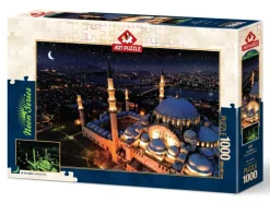 Art Puzzle Puzzle Neon - Mosquée Bleue*Femme Pièces Phosphorescentes|Religions Et Mysticisme