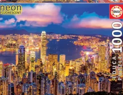 Educa Puzzle Phosphorescent - Hong Kong* Pièces Phosphorescentes|Pays D'Asie