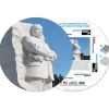 Pigment & Hue, INC Puzzle Rond déjà assemblé - Mémorial Martin Luther King*Femme Rond|À Partir De 9 Ans