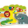 Djeco Puzzle Sonore en Bois - Baobab*Enfant Puzzles Enfants|À Partir De 2 Ans