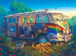 SunsOut Quel Monde Merveilleux* Voitures, Motos Et Camions|Chiens