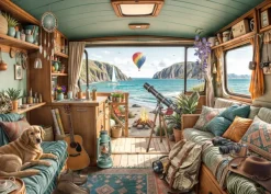 Bluebird Puzzle Rafael Trujillo - Camping de la Côte* Chiens|Déco Et Objets