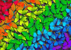 Enjoy Puzzle Rainbow Butterflies* Déco Et Objets|De 1 000 Pièces