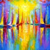 Enjoy Puzzle Rainbow Sailboats* Bateaux|Art