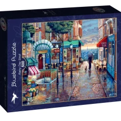 Bluebird Puzzle Rainy Day Stroll* Villes Et Villages|De 500 À 999 Pièces