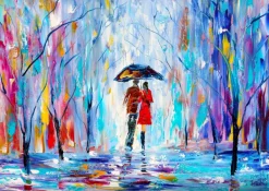 Enjoy Puzzle Rainy Love*Femme Hommes Et Femmes|Amour Et Tendresse