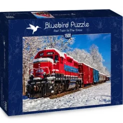 Bluebird Puzzle Red Train In The Snow* De 1 500 Pièces|De 1 500 Pièces