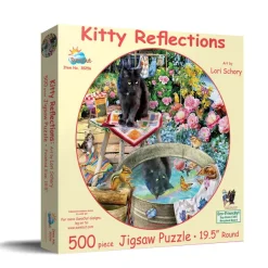 SunsOut Reflets de Chaton* Rond|Oiseaux