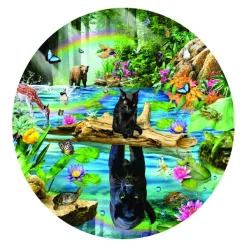 SunsOut Reflets de Panthère* Rond|Oiseaux