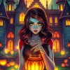 Alipson Puzzle Regard Ensorcelé*Femme Hommes Et Femmes|Halloween