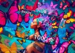 Enjoy Puzzle Reine des Papillons*Femme Hommes Et Femmes|De 1 000 Pièces