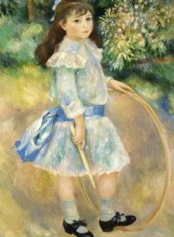 Grafika Renoir Auguste - Auguste Renoir : Fillette au cerceau, 1885* De 2 000 Pièces|De 2 000 Pièces