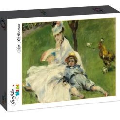 Grafika Kids Renoir Auguste - Auguste Renoir : Madame Monet et son Fils, 1874*Enfant Art|Dès 6 Ans : 50 À 100 Pièces
