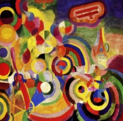 Grafika Robert Delaunay : Hommage à Blériot, 1914* Carré|Art