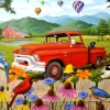 SunsOut Robert Wavra - The Red Truck* Voitures, Motos Et Camions|Oiseaux