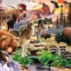 Alipson Puzzle Robinson Howard - The Great Outdoors* Animaux Sauvages|Animaux De La Forêt
