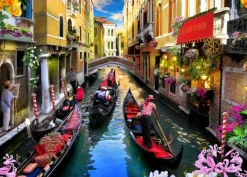 Alipson Puzzle Robinson Howard - Les Bateliers de Venise* Bateaux|Villes Et Villages