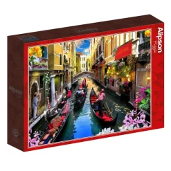 Alipson Puzzle Robinson Howard - Les Bateliers de Venise* Bateaux|Villes Et Villages