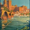 Grafika Roger Broders - Avignon, le Palais des Papes, 1922* Villes Et Villages|Monuments